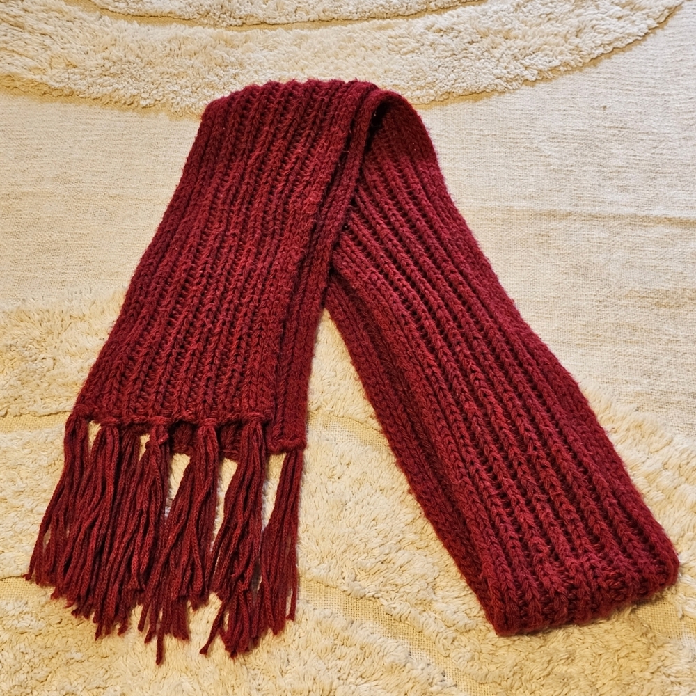 Gap Knitted Scarf, Red, OS